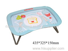 Cute Patterned Metal Tin Tray with Legs