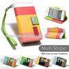 Colorful Hybid PU Leather Wallet mobile Phone Case For Sony Xperia Z1 ( L39H )