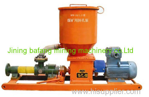 The bore is sealed by making use of electric pump