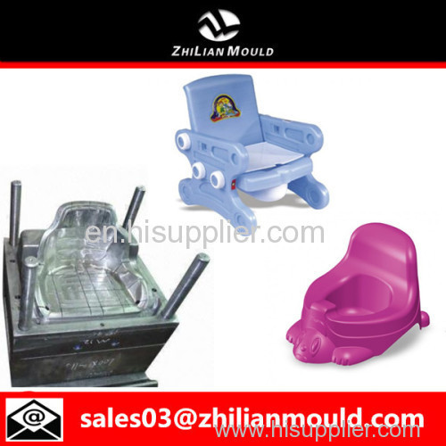 custom OEM plastic baby potty chair mould with high precision in China
