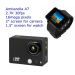 Ambarella A7 16MP 2" screen sj7000 sport camera 2.7K 30fps with 1.5" screen watch remote