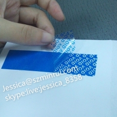 Gold Supplied Adhesive Warranty Tamper Proof Void Sticker Warranty Void Sealing Tape