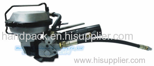 Pneumatic combination steel strapping tool