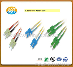 SC Fiber Optic Patch Cables/patch cord fiber optic jumper with low cost simply and durable duplex fiber patch cord sell
