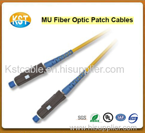 MU Fiber Optic Patch Cables/patch cord fiber optic jumper with yellow and orange color simplex MU fiber jmper pigtail
