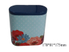 Oval Flower Metal Tin Can