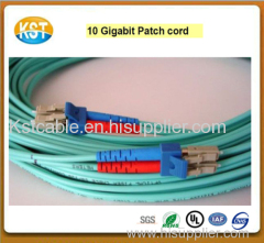 10 Gigabit Patch cord Duplex Multimode 50/125 OFNR Fiber Optic 10 Gigabit Patch cord/cable fiber jumper fiber pigtail