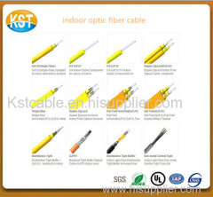 China manufacturer LSZH/PVC/PE jacket sheath indoor different types of fiber optic cables hot selling and low price