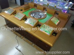 2015 hot sell luxury 10 players electronic casino roulette machine for sale