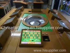 2015 hot sell luxury 10 players electronic casino roulette machine for sale