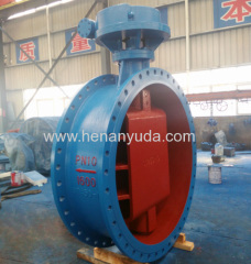 Large dimension EPDM sealing flange type pipenet butterfly valve