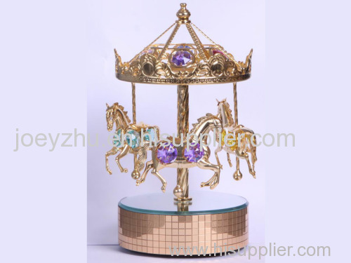 Diecast carousel Music Box