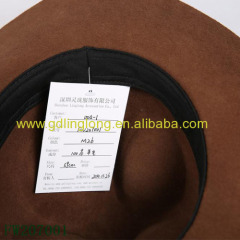 High quality wide brim floppy wool felt fedora hat with adjustable sweatband