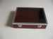 Top grade PU leather Ring Gift Box with Aluminium Edge and big Window