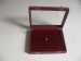 Top grade PU leather Ring Gift Box with Aluminium Edge and big Window