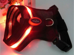 led glowing breathable pet vest cool pet harness for running