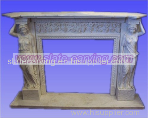 stone fireplaces.statue carved fireplaces.marble carving.stone carving