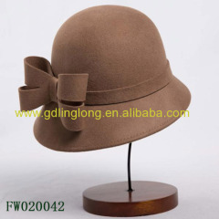 2016 Grey Bucket Hat Wool Felt Hat Wholesale Factory Price