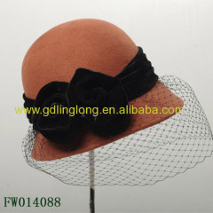 Breathable and Waterproof Adults 100% Wool Felt Hat Buket Wool Hat