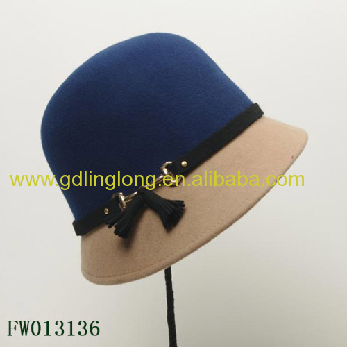 Shenzhen Linglong Custome Bucket Style Wool Felt Hat wholesale