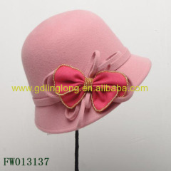 New Style Wool Felt Pork Pies Hats Bucket Wool Hat