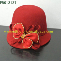New Style Wool Felt Pork Pies Hats Bucket Wool Hat