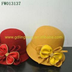 New Style Wool Felt Pork Pies Hats Bucket Wool Hat