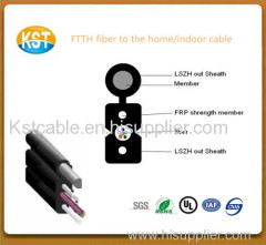 manufacturer price (FTTH) fiber to the home/home cable ing system indoor optic cable with LSZH out sheath jacket