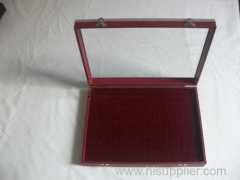 Top grade Wood Ring Gift Box with Aluminium Edge