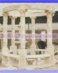 stone gazebo.marble gazebo.stone carving.building stone.construction stone