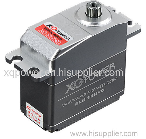 XQ-S8308D Brushless digital servo with titanium gear and all aluminium CNC case for helicopters and fixed wings