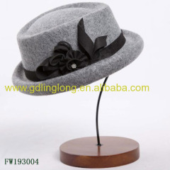 2016 Pork Pies Hat Wool Felt Hat Grey Color