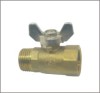 Brass Mini Ball Valve Zinc Alloy Butterfly Handle