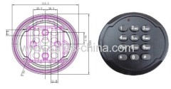 Digital Electronic safe lock with motorized locking system for safe vaults