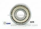 OEM Miniature 608 ZZ Series Bearings Grease Carbon Steel Ball Bearing