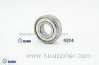 Single Row Double Shielded Ball Bearing 6204 ZZ With 20mm Bore Size