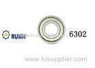 6300 Series Single Row Deep Groove Ball Bearing / 6302 ZZ Bearing With ISO9001