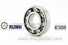 Low Noise Radial / Axial Load 6300 Series Bearing Open 6308 ZZ Bearing