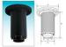 Water softener stack distributor for Fleck OF water softener tank 3900 valve 6" Flange