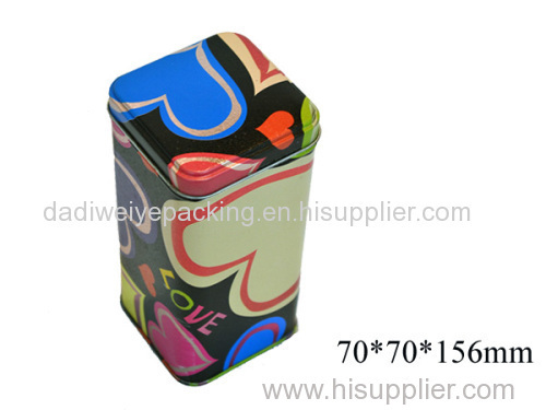 Metal Tin Can for Tea Packaging by China Manufacturer