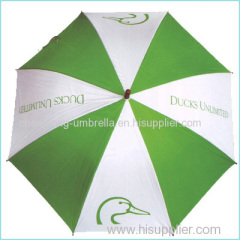 Advertising auto open wooden umbrella