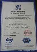 Quality Management System Certificate