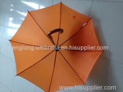 Metal shaft auto open plastic handle straight umbrella