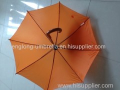 yellow color auto open straight umbrella