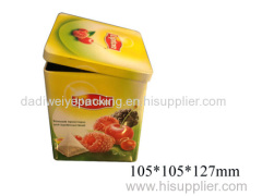 Specify Panton Color Printing Fruit Tea Metal Box