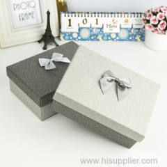 Pretty Paper Board Cosmetic Packaging Boxes with nice Bowknot