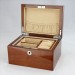 Top grade PU leather cover Wood Cosmetic Box