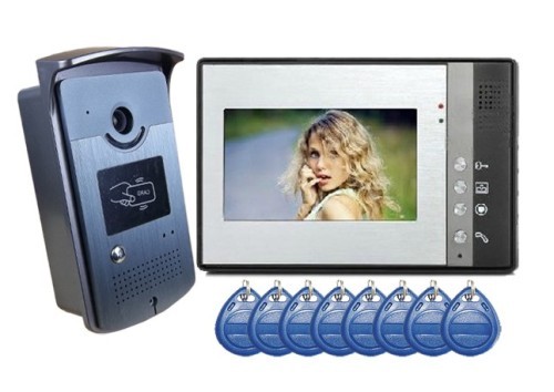 7inch Wired Video Door Phone with Card Reading Function