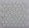 Hexagonal Shape Iridescent Glass Mosaic