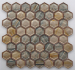 Hexagonal Shape Iridescent Glass Mosaic